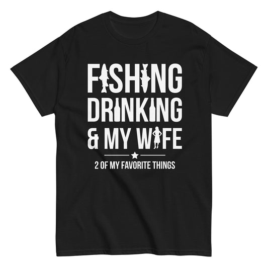 "Fishing Drinking" - Men's classic tee