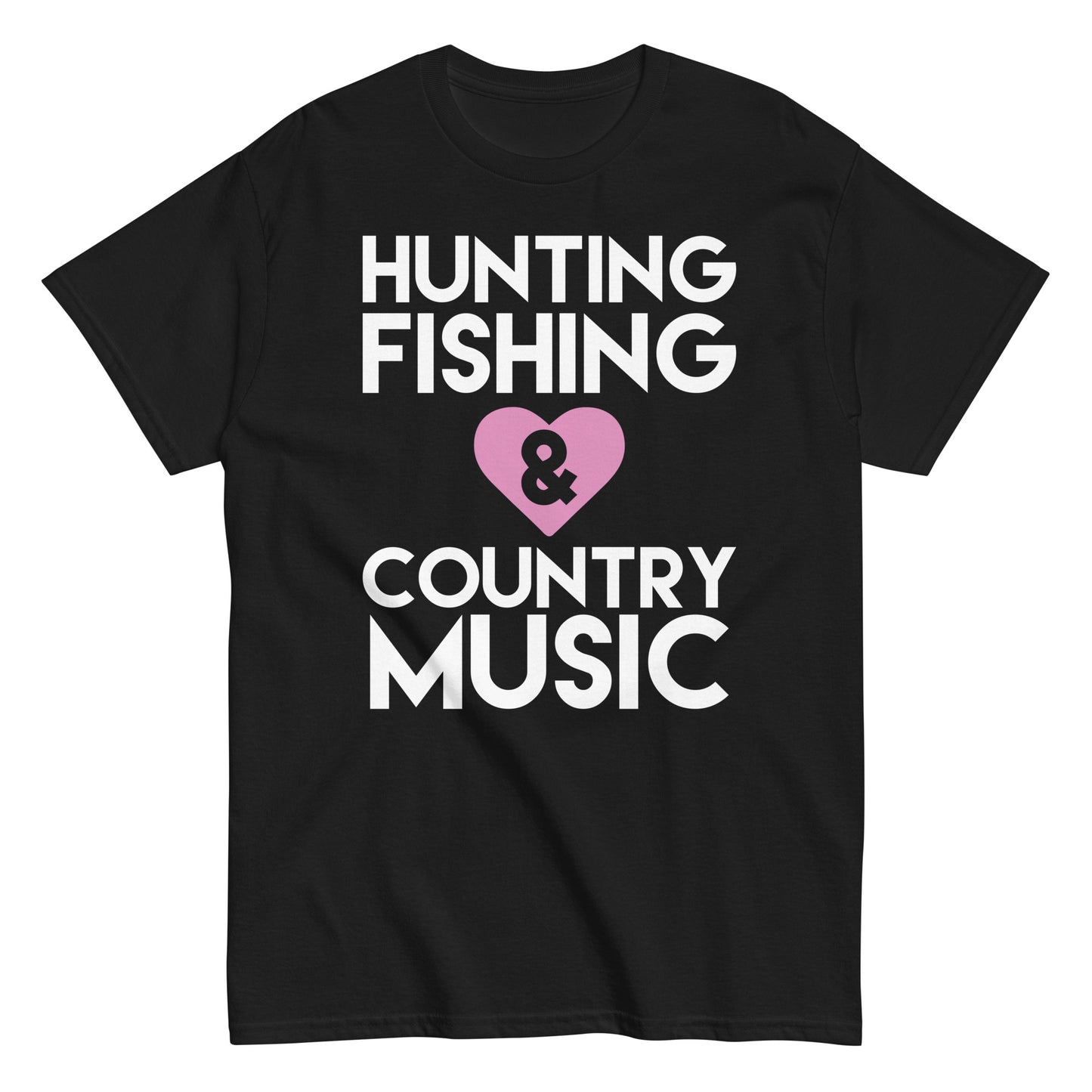 "Hunting Fishing and Country Music" - Men's classic tee