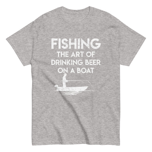 "Drinking Beer On A Boat" - Men's classic tee