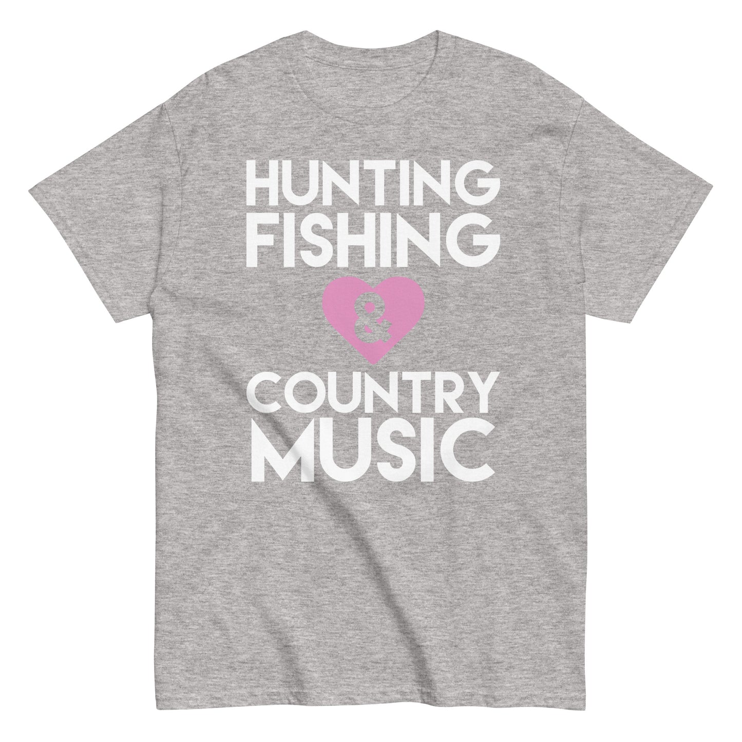 "Hunting Fishing and Country Music" - Men's classic tee